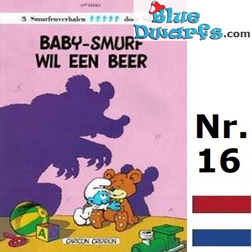 Cómic Los Pitufos - Holandes - De Smurfen - Le Lombard - Baby Smurf wil een beer  - Nr. 16