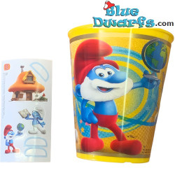 Los pitufos - Papa Pitufo - Vaso - el plastico - Nr 15 - Burger King - 2022