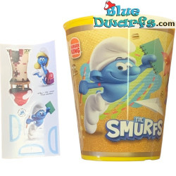 Smurf cup - Smurflily smurfette and Hefty Smurf - Nr 5 - Burger King - 2022