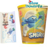 Puffo tazza - Puffetta Puffogiglio con Puffo Forzuto - Plastica - Nr 5 - Burger King - 2022
