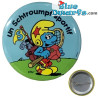 Schlumpf Button Un schtroumpf sportif (+/- 5cm)