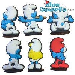 Smurf - Playset - 6 figurines - Flexible rubber - 2021 - 4 cm