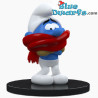 Puffo con sciarpa rossa - resina - Blue Resin 2023 - figurina / Statuea puffi - 11 cm