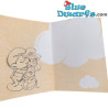 Ansichtkaart van de smurfen met envelop - Kusje voor smurfin -17,5 x 12 cm