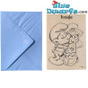 Greeting cards of the smurfs - A kiss for smurfette - with envelop -17,5 x 12 cm