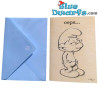 3x Greeting cards of the smurfs + envelops  (17,5 x 12 cm)