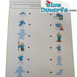 Smurf book -Spot the smurf Softcover with 80 stickers - Leren met de Smurfen - Dutch language