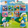 Scrolly Puzzle - Smurfenpuzzel voetbal / 7 afbeeldingen