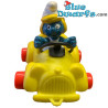 40241: Smurfette in yellow car - Black steering wheel - Supersmurf - Schleich - 5,5cm