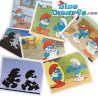 5x smurfen sticker - Grote smurf - 2008 - Panini  6,5 x 5cm