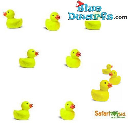 Mini Ducks / Ducktoys - Yellow - 10 pieces - good luck mini figurines - 2 cm