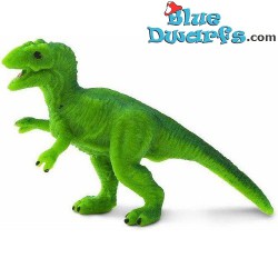 Mini T-Rex dinosaurus - Green - 10 pieces - good luck mini figurines - 2 cm