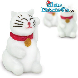 Mini Waving Cat - 10 pieces - good luck mini figurines - 2 cm