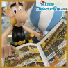 Obelix with pile of books - Resin figurine - Plastoy - 15cm