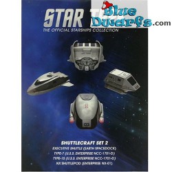 Star-Trek - Shuttlecraft set 2 - Executive Shuttle & Type-7 & Type 15 & NX Shuttlepod