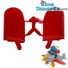 40222: Puffo aviatore (Super puffo) - solo parte rossa -  Schleich - 5,5cm
