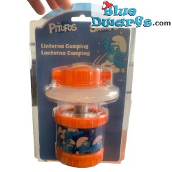 Lámpara de camping para niños con el diseño de los Pitufos (+/- 20x12cm)