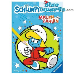 Coloring book the Smurfs - German - Coloring with numbers  - 28x21cm