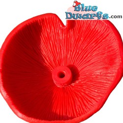 40060: Fungo dei Puffi Schleich - solo la parte rossa - 9 cm
