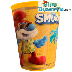 Schtroumpf coupe - Papa Schtroumpf - Tasse en plastique - Nr 4 - Burger King - 2022