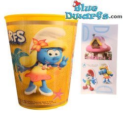 Los pitufos - Papa Pitufo - Vaso - el plastico - Nr 4 - Burger King - 2022