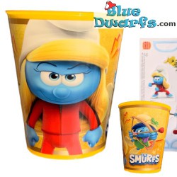 Smurf cup - plastic- Smurfette karate - Nr 20 - Burger King - 2022