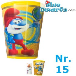 Smurf cup - plastic- Papa smurf - Nr 15 - Burger King - 2022