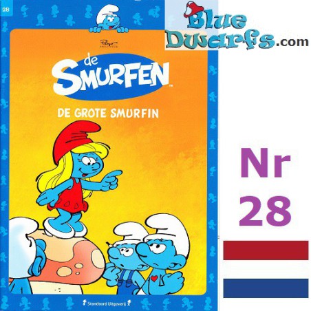 Cómic Los Pitufos - Holandes - De Smurfen - Het Laatste Nieuws - De Grote Smurfin - Nr. 28