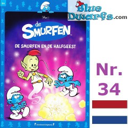 Bande dessinée Néerlandais - les Schtroumpf  - De Smurfen - Het Laatste Nieuws - De Smurfen en de Halfgeest - Nr. 34