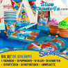 Paquete de decoraciones de fiesta de cumpleaños con Los Pitufos - Party Factory