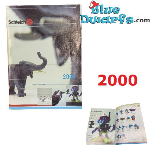Catalogue de la collection des schtroumpfs et Schleich -2000 - 10x14,5 cm