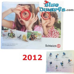 Smurf and Schleich - Mini show catalog Schleich -2012 - 10x14,5 cm