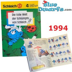 Catalogue de la collection des schtroumpfs et Schleich - 1994 - 10x14,5 cm