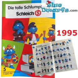 Catalogue de la collection des schtroumpfs et Schleich - 1995 - 10x14,5 cm