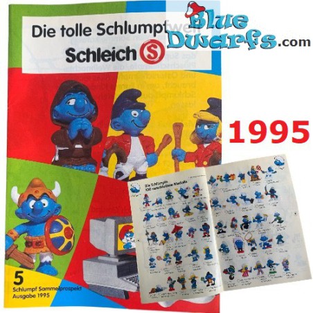 Smurfen en Schleich Mini Showcatalogus - 1995 - 10x14,5 cm