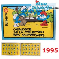 Catalogue de la collection des schtroumpfs et Schleich - 1995 - 10x14,5 cm