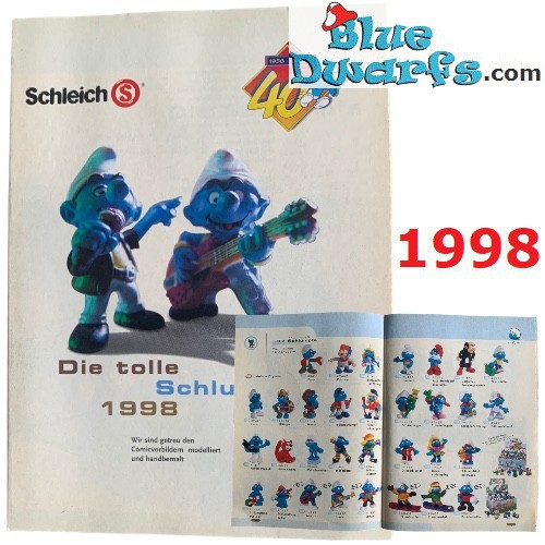 Catalogue de la collection des schtroumpfs 1998  (10x14,5 cm)