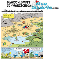 Smurfen stripboek - Die Schlümpfe 01 Blauschlümpfe und Schwarzschlümpfe - Hardcover Duits
