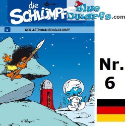 Smurfen stripboek - Die Schlümpfe 06 - Der Astronautenschlumpf - Hardcover Duits