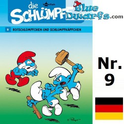 Bande dessinée - Die Schlümpfe 09 - Rotschlümpfchen und Schlumpfkäppchen - Hardcover Allemand