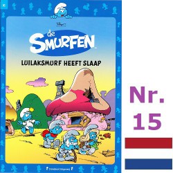 Comic book - Dutch language - De Smurfen - Luilaksmurf heeft slaap - Nr 15