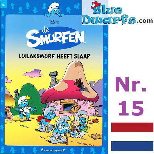 Cómic Los Pitufos - Holandes - De Smurfen - Luilaksmurf heeft slaap - Nr 15
