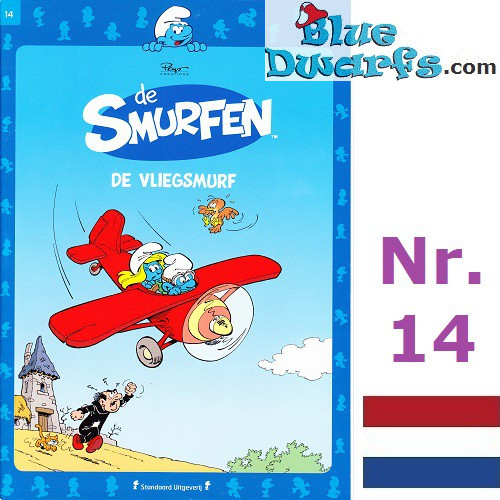 Cómic Los Pitufos - Holandes - De Smurfen - Het Laatste Nieuws - De Vliegsmurf - Nr. 14