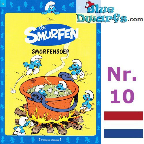 Bande dessinée Néerlandais - les Schtroumpf  - De Smurfen - Het Laatste Nieuws - Smurfensoep - Nr. 10