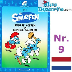 Comic book - Dutch language - De Smurfen - Het Laatste Nieuw - Smurfe koppen en koppige smurfen - Nr. 9
