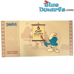Les schtroumfps - 7 Golden Tickets - Cartoon Kingdom - 7,5x 15 cm