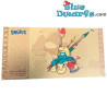 Les schtroumfps - 1 Golden Ticket - Artiste Schtroumpf - Cartoon Kingdom - Set 1 - 7,5x 15 cm