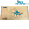 Schlumpf - 1 Golden Ticket - Kuchenchef Schlumpf mit Pizza - Serie 2 - Cartoon Kingdom - 7,5x 15 cm