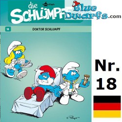 Comic Buch - Die Schlümpfe 18 - Doktor Schlumpf - Hardcover - Deutch