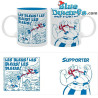 Asterix et Obelix Tasse -  Obelix Supporter - Les Bleus - 12x8x10cm - 0,32L